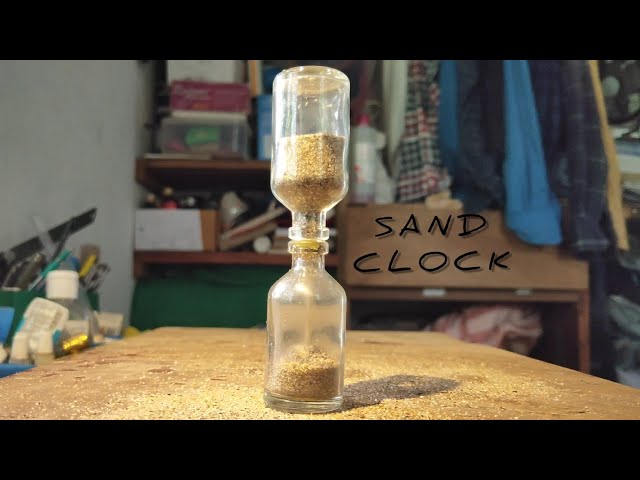 Miniature sand clock making with simple trick