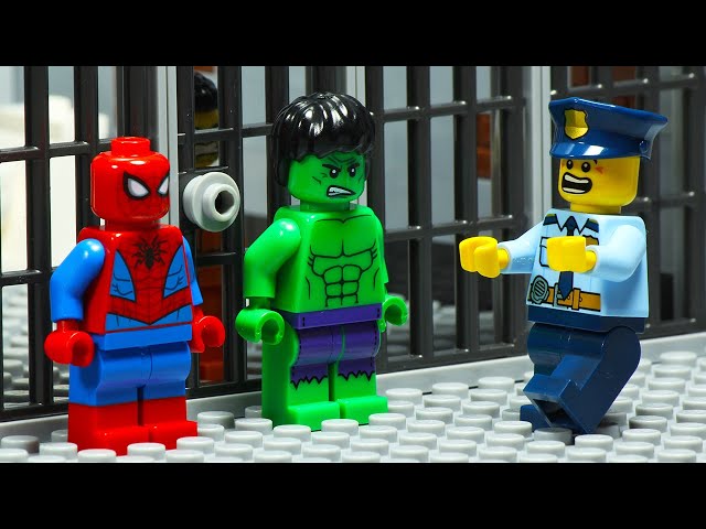 Lego City Spiderman Hulk Prison Break Hostage Rescue