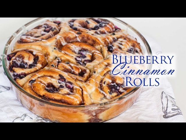 Double Blueberry Cinnamon Rolls