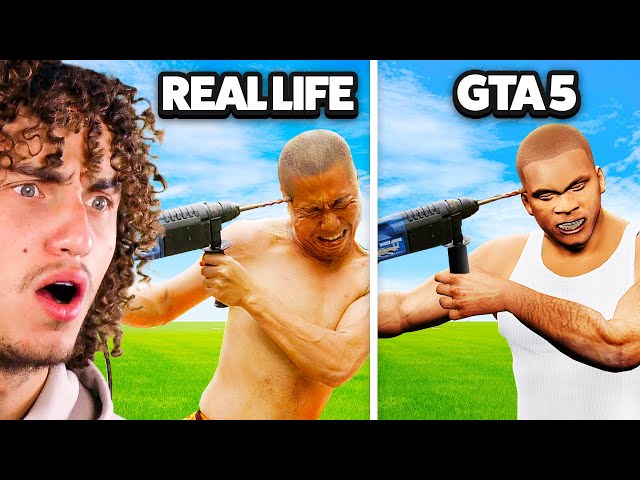 MOST EXTREME GTA 5 vs. REAL LIFE CHALLENGE!