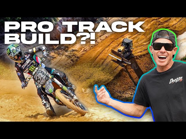 Building A Track For PRO MOTOCROSS RIDERS!! Mic'd Up With Huck