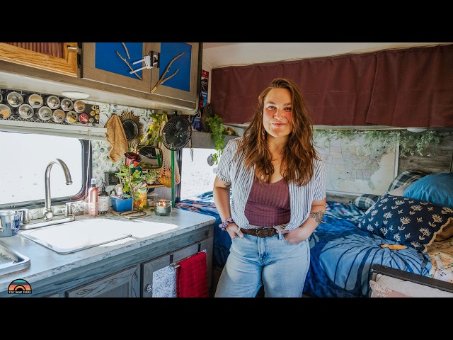 Transforming A Tiny Trailer Into Comfortable & Stylish Living Space