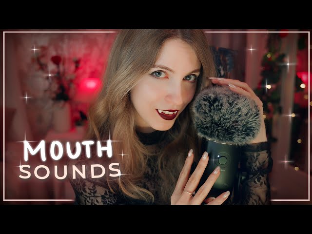 ASMR VAMPIRE OBSESSED with YOU 🖤 LAYERED MOUTH SOUNDS and VISUALS 🦇