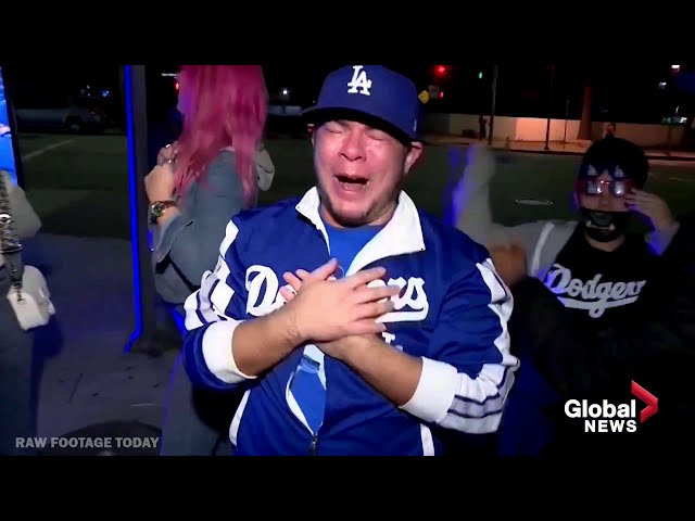 Fans in Los Angeles celebrate again after Dodgers win World Series