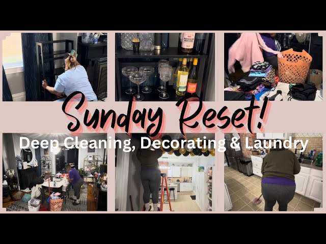😍 SUNDAY RESET // Deep Clean with Me / Answering Comments / Clean After Party / Laundry Motivation