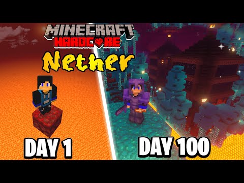 I Survived 100 Days in Custom Nether World in Hardcore Minecraft | Part1 (Hindi)
