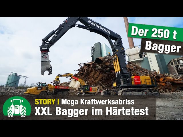 KMC 1600S: Deutschlands größter Abrissbagger (250t) | Hagedorn Unternehmensgruppe | Kraftwerk Lünen