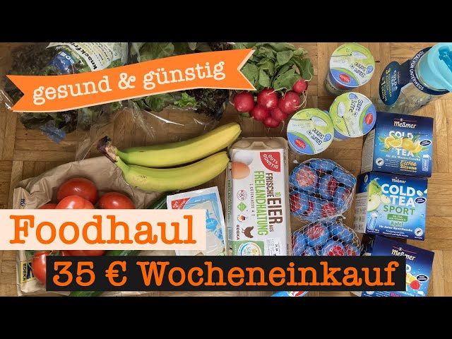 Wocheneinkauf gesund & günstig mit Cashback 35 € | Food Haul mit Food Diary 1 Person