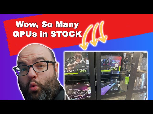 INSANE NUMBER OF NVIDIA GPUs IN STOCK!