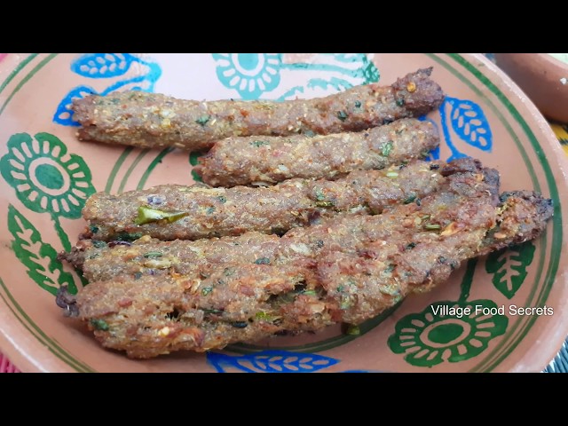 Homemade Seekh kabab in Tandoor Oven | Mutton Seekh Kebab | Village Food Secrets