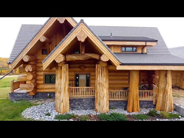 How Modern-Day Raw Log Homes Are Built | The Henry Ford’s Innovation Nation