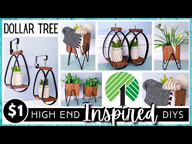 DOLLAR TREE DIY | HIGH END Inspired | Modern Farmhouse Boho Metal Look Home Décor | Wood Trim Boxes