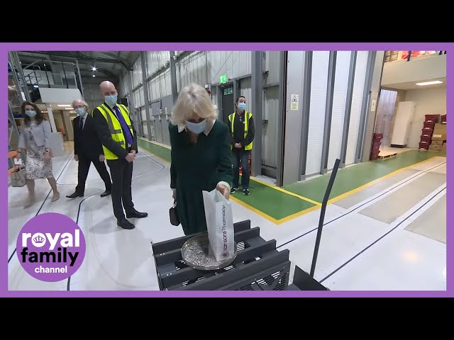 Robot Delivers Gift to Duchess of Cornwall During Pharmacy Visit