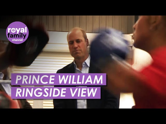 Prince William Gets Ringside View of Boxing at Youth Centre