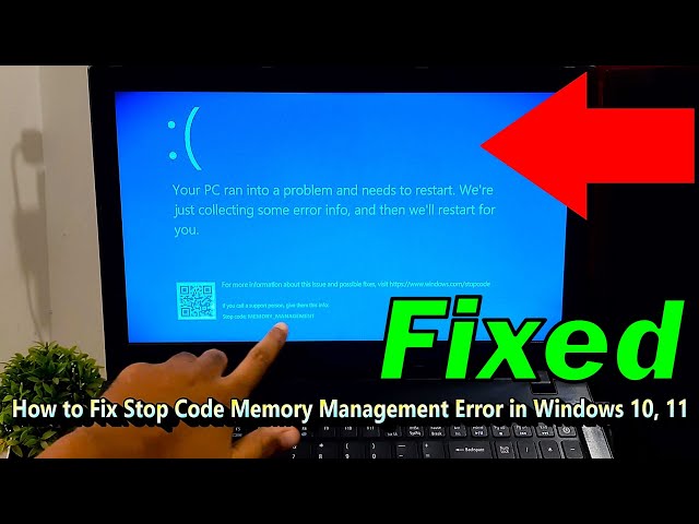 Fix Memory Management error Windows 10, 11 (Windows Stop code Fixed)
