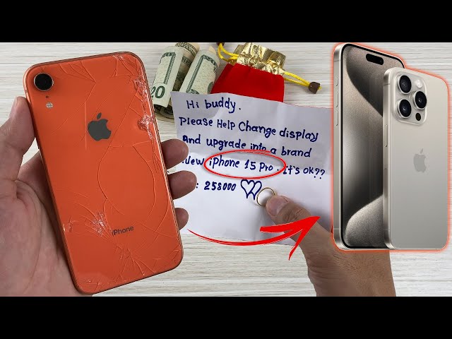 How i Restore and Turn iPhone XR Cracked into a Brand New iPhone 15 Pro