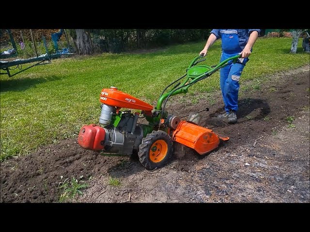 Schweren Boden Fräsen | Agria 2400 mit MAG-4-Takt-Benzinmotor