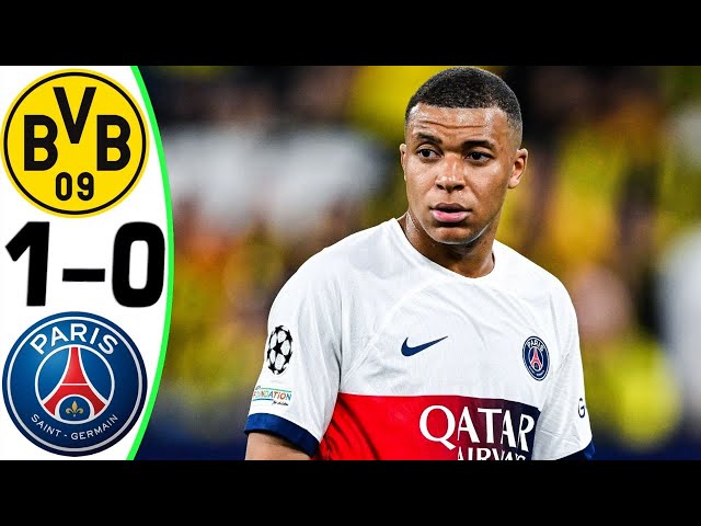 Borussia Dortmund vs PSG 1-0 - Goal and Highlights - 2024 😳 MBAPPE