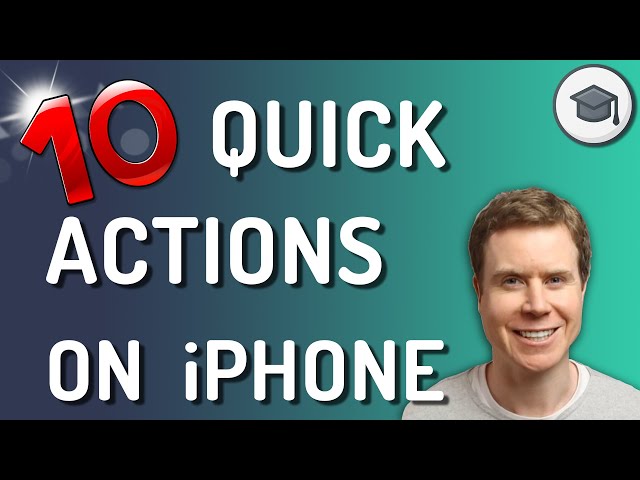 iPhone Quick Actions ~ You Should Be Using!