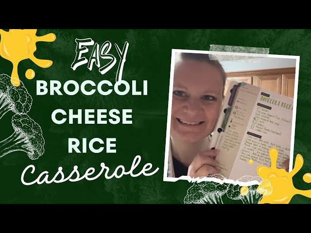 Easy Broccoli Cheese Rice Casserole | Make Ahead Recipe | Cook With Me