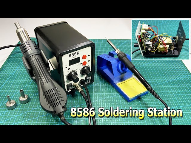 8586 Soldering Station Unboxing and Test || SMD BGA Rework Hot Air Blower station