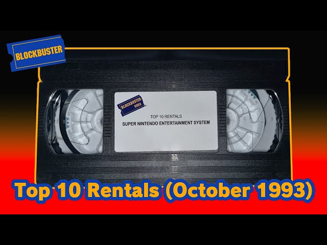 Blockbuster - Top 10 Rentals (October 1993)