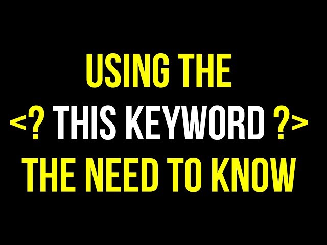 Using the This Keyword in Java | What is the This Keyword?