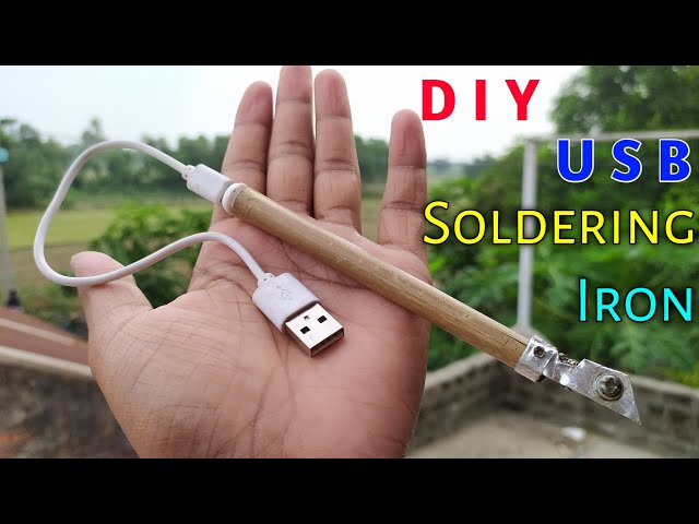 How to make a 5volt USB SOLDERING IRON without Nichrome wire | नाइक्रोम वायर के बिना 5V Iron बनाए
