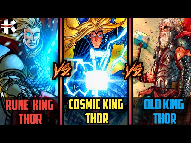 5 most powerful versions of THOR / Rune king Vs Phoenix King Vs Cosmic king/  Explained in Hindi
