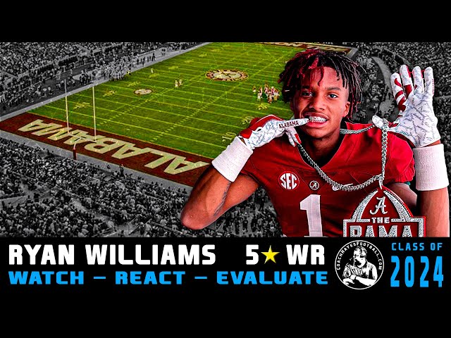 5⭐ WR: Ryan Williams | Highlight Review | #WRE24 Alabama Commit #RollTide