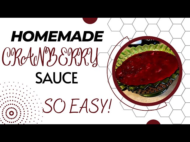Homemade Cranberry Sauce | Easy, Quick, One-Pot Recipe! | Cook With Me