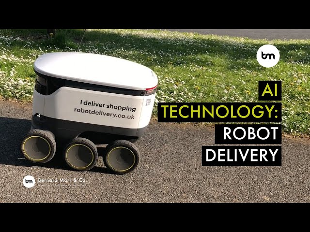 Example Of Autonomous Delivery Robots: Starship in Milton Keynes