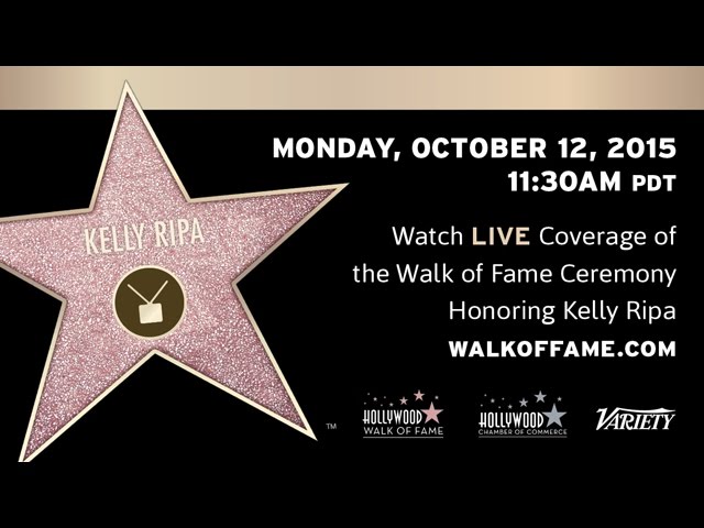 Kelly Ripa Walk of Fame Ceremony
