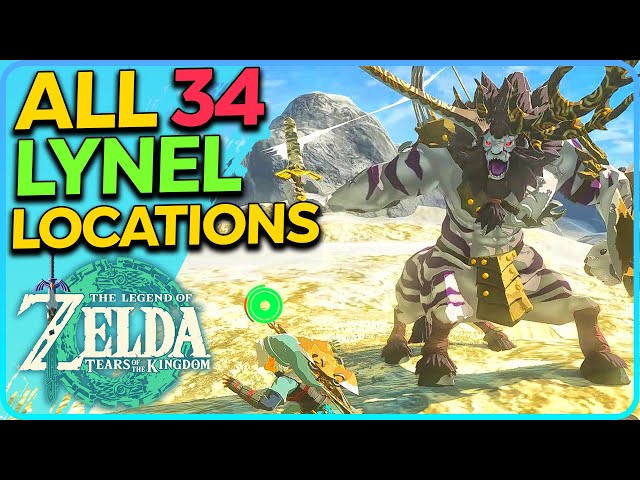 ALL 34 Lynel locations Zelda Tears of the Kingdom
