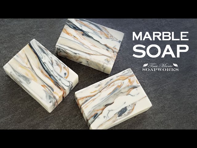 Marble Cold Process Soap (Technique Video #27)