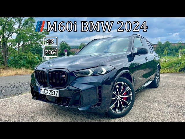 New 2024 BMW X5 M60i facelift model. Driving video