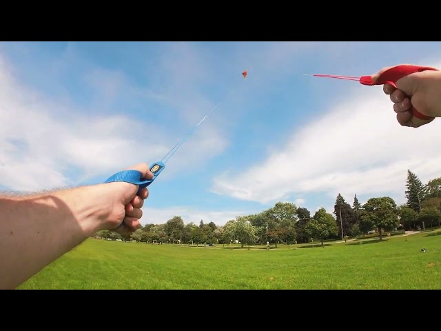 Mounting an action cam to a stunt kite!