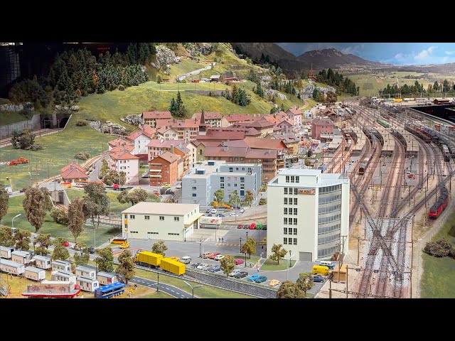 Beautiful HO Scale Model Railway Layout at the Kaeserberg Railway - Chemins de fer du Kaeserberg