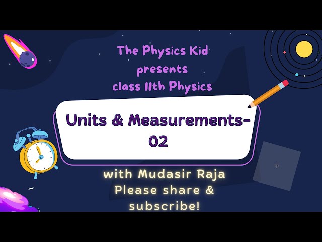 Units & Measurements _02 | DIMENSIONAL ANALYSIS| CLASS 11TH