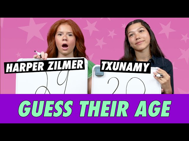 Txunamy vs. Harper Zilmer - Guess Their Age