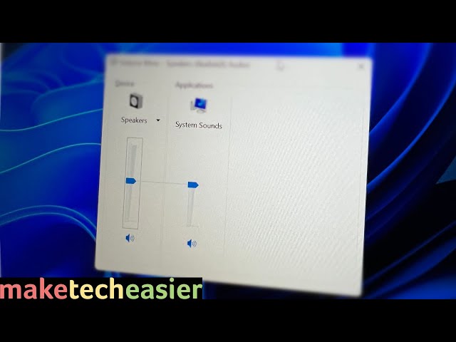How to Get Classic Volume Mixer Back in Windows 11