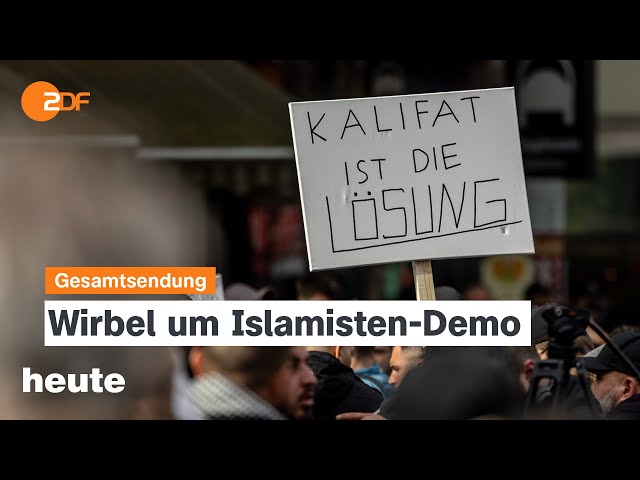 heute 19:00 Uhr vom 29.04.2024 Islamisten-Demo, Reichsbürger-Prozess, Nahost-Konflikt (english)