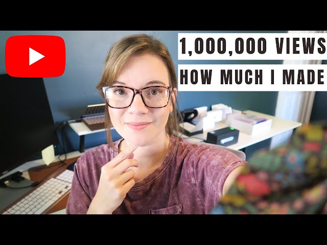 1 MILLION VIEWS | HOW MUCH YOUTUBE PAYS | FULL TIME YOUTUBER & ETSY SHOP OWNER