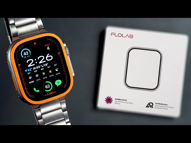 FloLab Apple Watch Ultra 1& 2 Anti Reflective Screen Protector - Scratch test