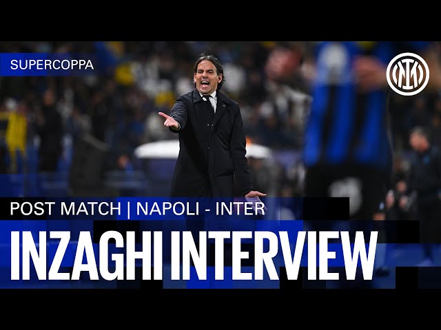 SIMONE INZAGHI INTERVIEW | NAPOLI 0-1 INTER 🎙️⚫🔵