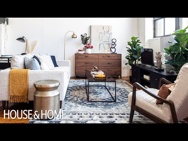 Loft Makeover: A Living Room & Home Office Space!