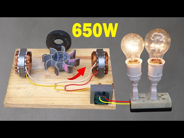 How To Make A Perpetual Generator From Recycled Materials