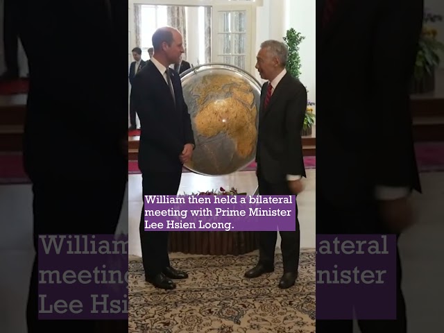 Prince William Meets Singapore’s Leaders Ahead of Earthshot Prize 🌏