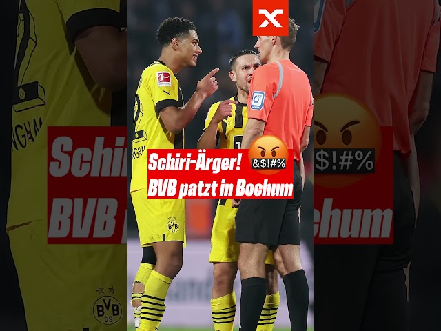 Schiri-Ärger beim BVB! 🤬 Dortmund patzt in Bochum #shorts