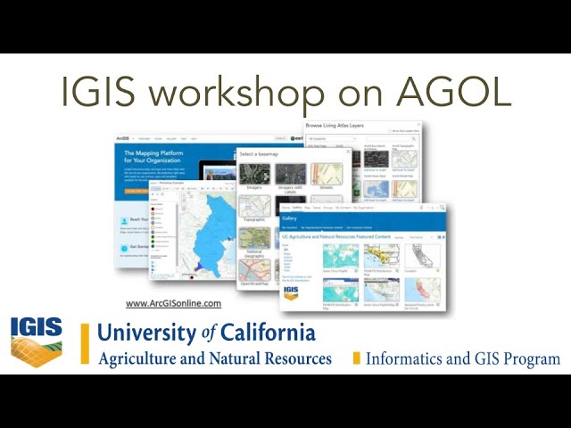 IGIS Workshop - Introduction to ArcGIS Online - March 8, 2024